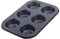 2210 Non-Stick Reusable Cupcake Baking Slot Tray for 6 Muffin Cup - Opencho