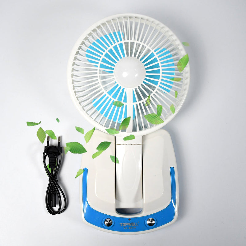 4757 PORTABLE LED LIGHT WITH MINI FAN- YJ 5570 