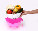 2214 Multifunctional Vegetable Fruits Cutter Shredder with Rotating Drain Basket - Opencho