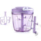 2180 Manual 2in1 Handy 1 Litre Plastic Dori Chopper, Cutter with SS Blades and Whisker Blade - DeoDap