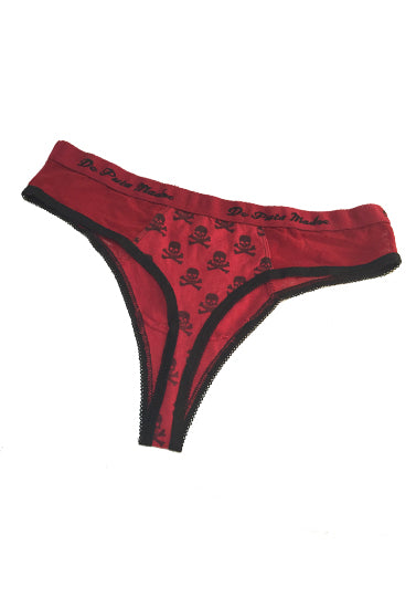Soft Red And Pink Thong Panties Set Of 2