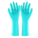 0653 - Cut Glove Reusable Rubber Hand Gloves (Green) - 1 pc