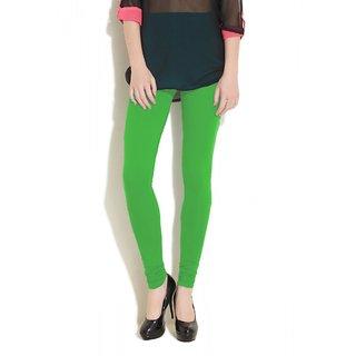 Parrot Green Soft Cotton  Color Legging - BK00008MCLGQ
