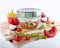 2258 Manual Hand Held Vegetable Chopper Mincer Blender (450ml) - Opencho