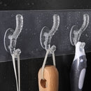 4654A Adhesive Transparent Heavy Duty Wall Hook 
