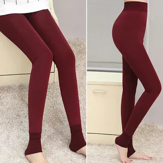 Maroon Tights - Women's Stylish Legwear