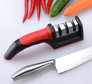 2306 Manual Knife Sharpener 3 Stage Sharpening Tool for Ceramic Knife and Steel Knives - 