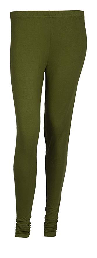 Military Green Soft Cotton  Color Legging - BK00008MCLGQ