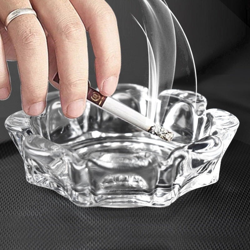 1198 Crystal Quality Glass Ash Tray - 