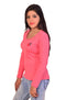 Women's Solid Full Sleeve T-Shirt Top Casual Wear