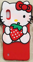 Girl's Back Cover Hello Kitty Silicon with Pendant for Samsung A10 - AHFK008300010FKSSA10C