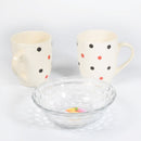 7140 Cup & Plate Set Morning Tea Serving Use Ceramic Mug Set For Home & Kitchen Use 