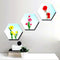 1140 Hexagonal Wall Mount Modern Art for Home Decoration (Set of 3)