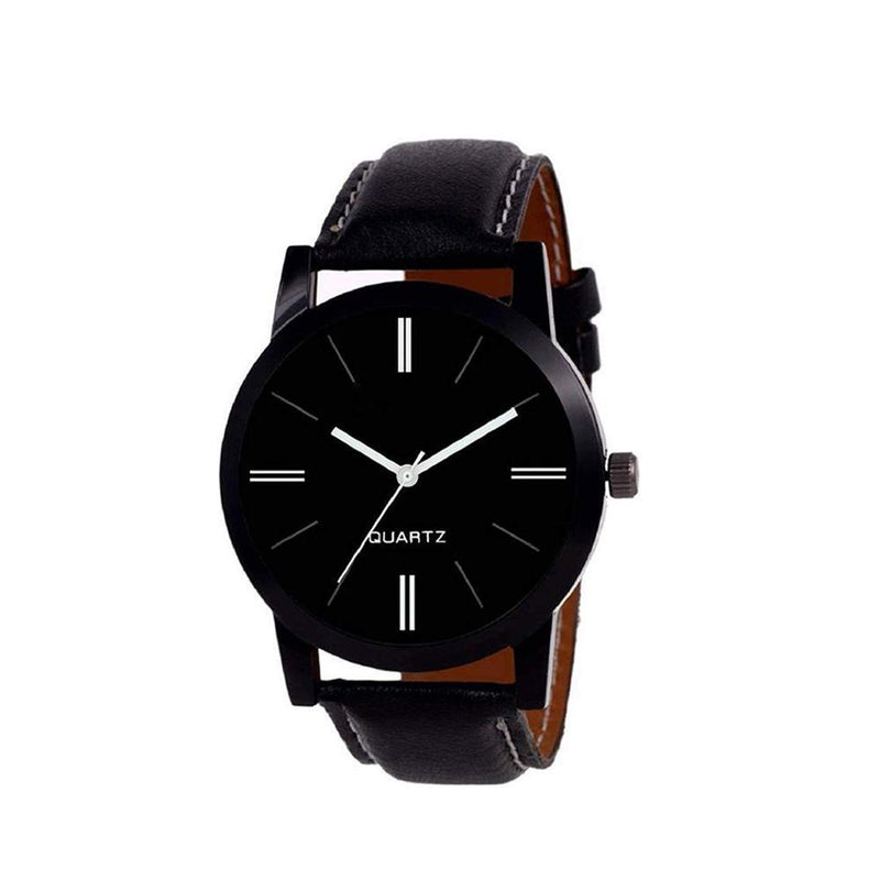 1806 Unique & Premium Analogue Watch Plain Black dial stylish watch (Watch 6)
